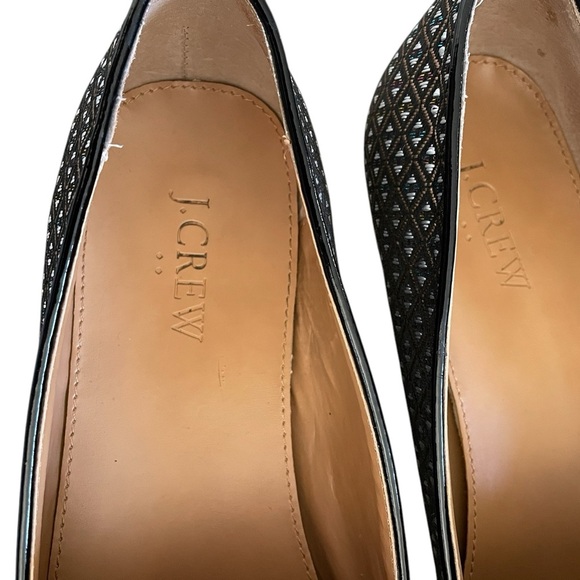 J Crew Womens Jacquard Stacked Heel Loafer Flat US 9 Tassel Geometric - Picture 6 of 8